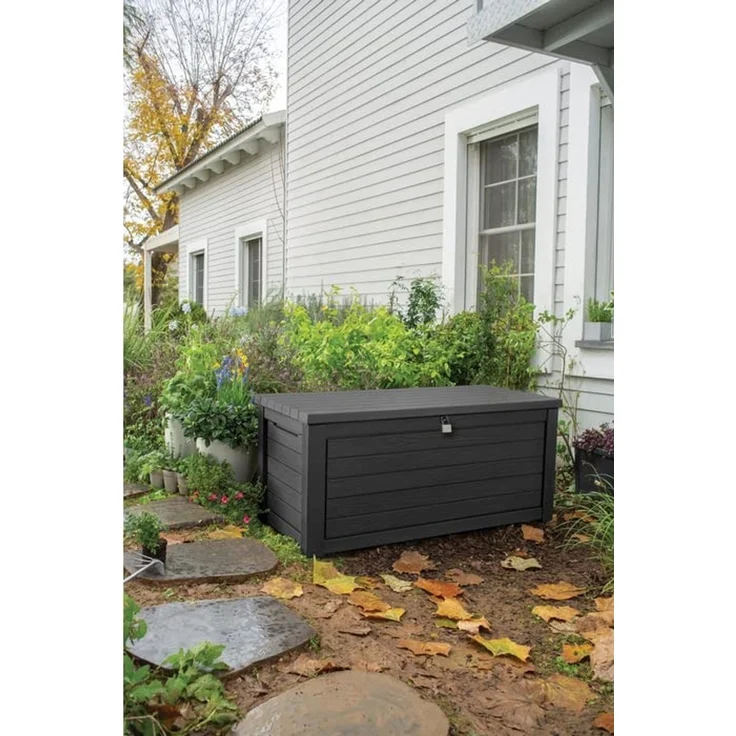 Keter Gartenbox "NORTHWOOD" 623L 157x72x69cm Deckel bis 270kg belastbar, abschließbar – Bild 5