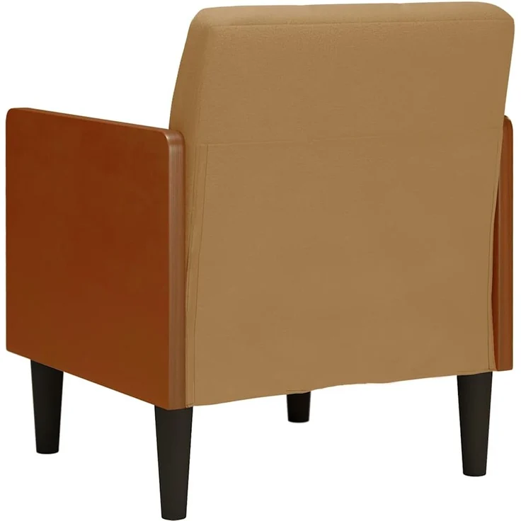 vidaXL Sessel mit Armlehnen Braun 55 cm Samt 4100598 – Bild 4