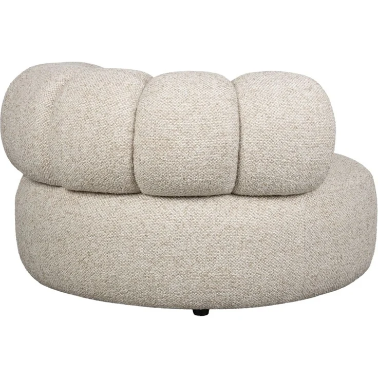 Loungesessel Duvane Beige mit Gummibaumholz-Gestell im Boho-Stil – Bild 7