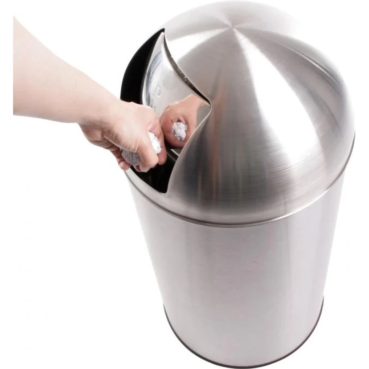 Jago® 'Push' Mülleimer, Edelstahl, 50 Liter, Silber – Bild 8