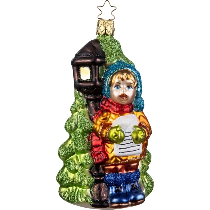 Weihnachtsgesang 12,5cm Glasornament Inge-Glas Weihnachtsschmuck