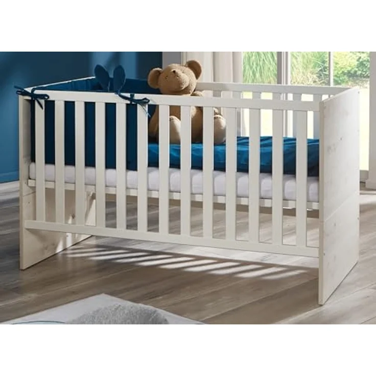 arthur berndt Babyzimmer-Komplettset Babyzimmer Set »Lavea« 3-teilig, (Set, Babymöbel-Set »Lavea«: Kleiderschrank, Kinderbett und Wickelkommode) – Bild 3