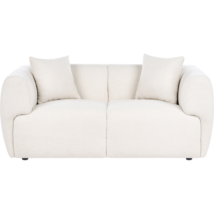 Sofa 2-Sitzer VALBY Bouclé Cremeweiß – Bild 4