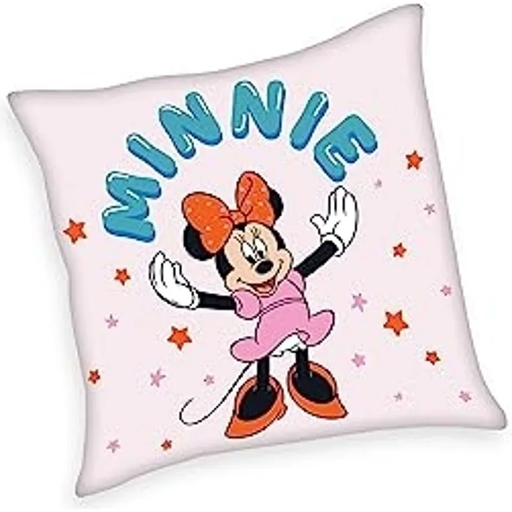 Disney Minnie Mouse Dekokissen Minnie Maus Love Kinder Deko-Kissen 40 x 40 cm Disney Minnie Mouse