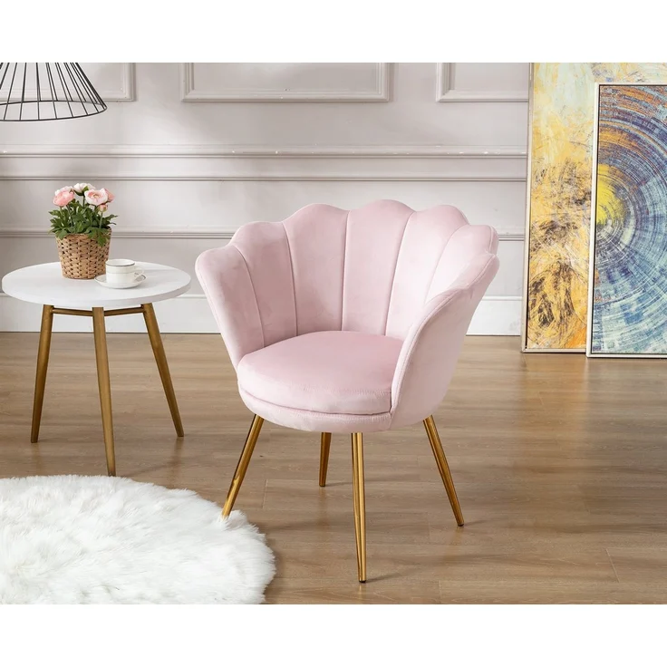 WAHSON OFFICE CHAIRS Loungesessel Sessel Weicher Samt Armlehnstuhl – Bild 2