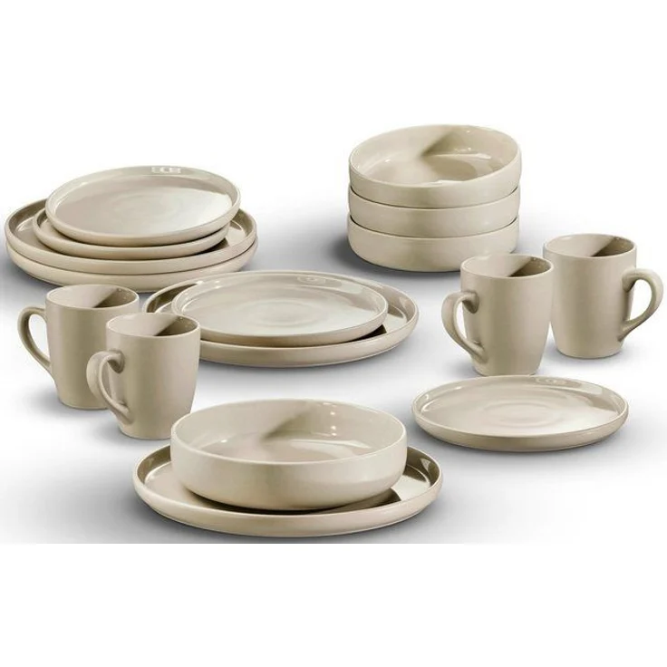 LeGer Home by Lena Gercke Kombiservice Geschirr-Set, Service Liliane (16-tlg), 4 Personen, Steinzeug, skandinavische, minimalistische Formensprache, 16 Teile – Bild 4