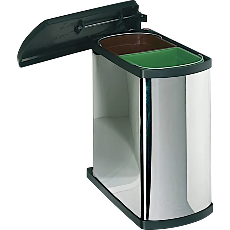 HAILO Abfallsorter 16 (2x8) Liter DUO-3416 ab 45 cm Schrankbreite, weiß – Bild 5