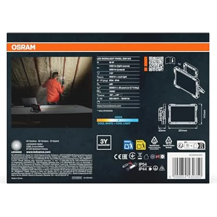 OSRAM WORKLIGHT PANEL LED-Arbeitsstrahler - IP20 - 50W - 230V - 4000 K - 4500 lm – Bild 5