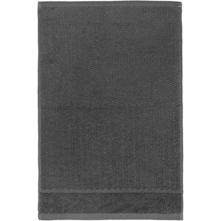 frottana Pearl Gästetuch 30x50 cm aus 100% Baumwolle, graphite
