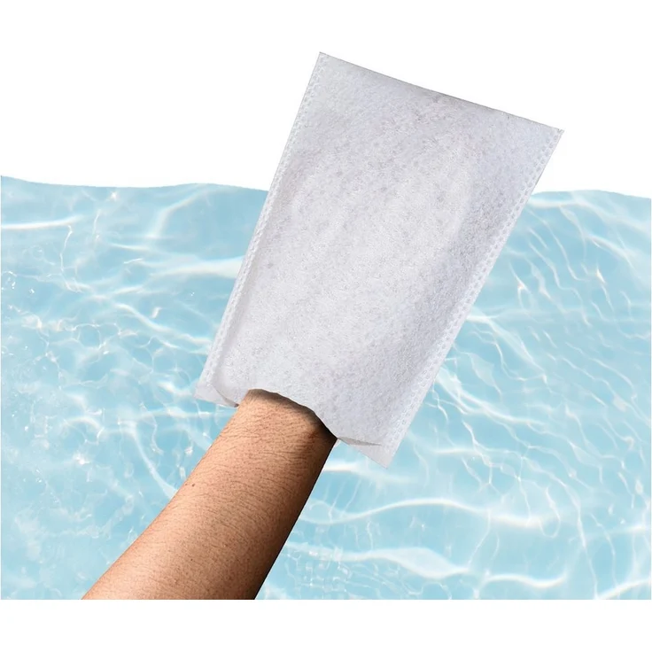 Sensalou Einmal-Waschhandschuh Feuchte Waschhandschuhe Einweg Körperpflege (8-St), Einmalwaschlappen,Pflegebedarf, Sensalou – Bild 2