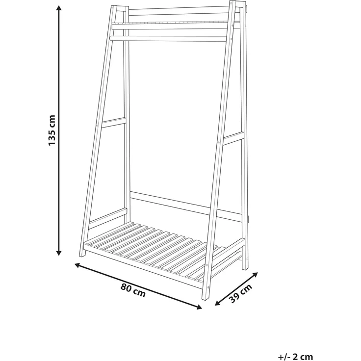 Garderobenständer BAKER Heller Holzfarbton – Bild 3