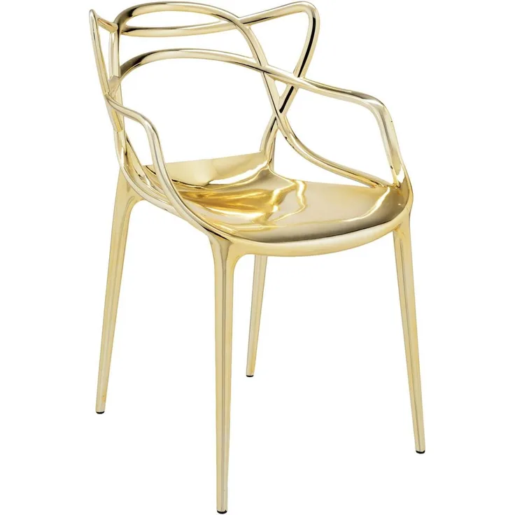 Kartell Masters, Stuhl, Gold, 2er-Satz