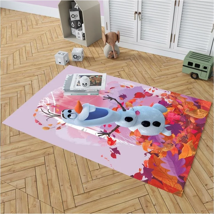 BERONAGE Kinderteppich Frozen Die Eiskönigin Olaf Summer Spiel-Teppich 100x133 cm, rechteckig, Höhe: 10 mm, rutschfest – Bild 3