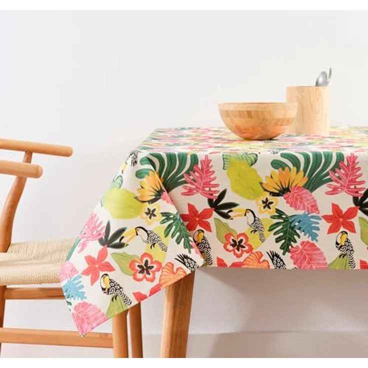 Belum Tischdecke mit Fleckenabweisend, Größe 240 x 155 cm, extraweich, Mehrfarbig, 100, Stoff 100% Bio-Baumwolle, Modell 0120-404 – Bild 2