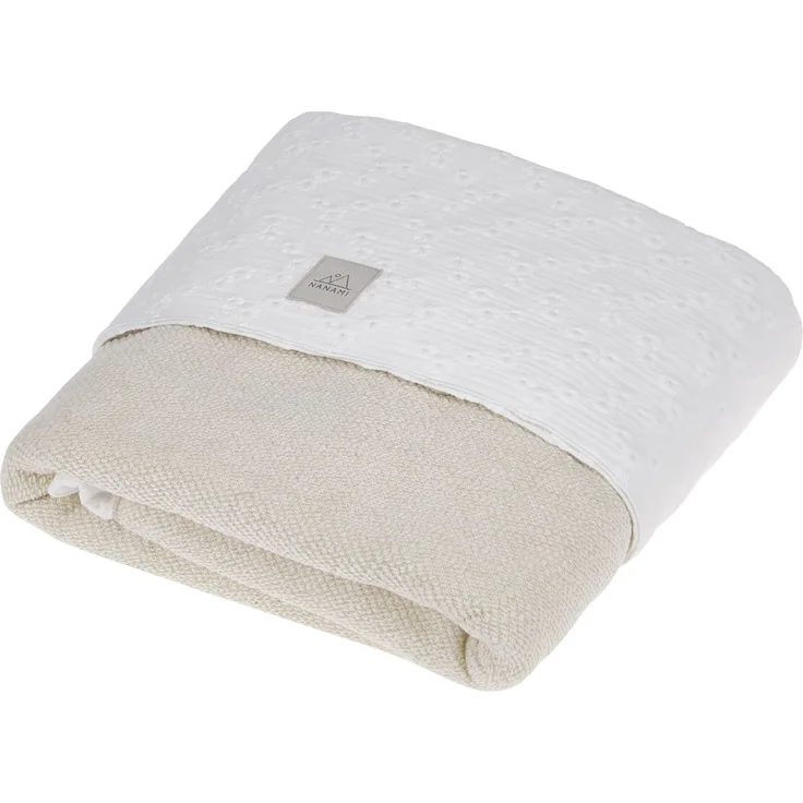 Nanami Knitlook Babydecke - Doppelseitig - Natur B