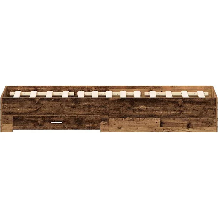 vidaXL Bettrahmen mit Schubladen Altholz 120 x 200 cm Holzwerkstoff 3333969 – Bild 6