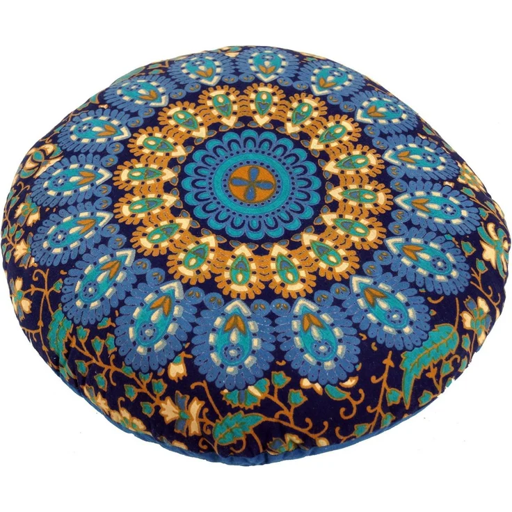 Guru-Shop Meditationskissen Flaches Mandala Meditationskissen, Yoga Kissen,.. – Bild 2