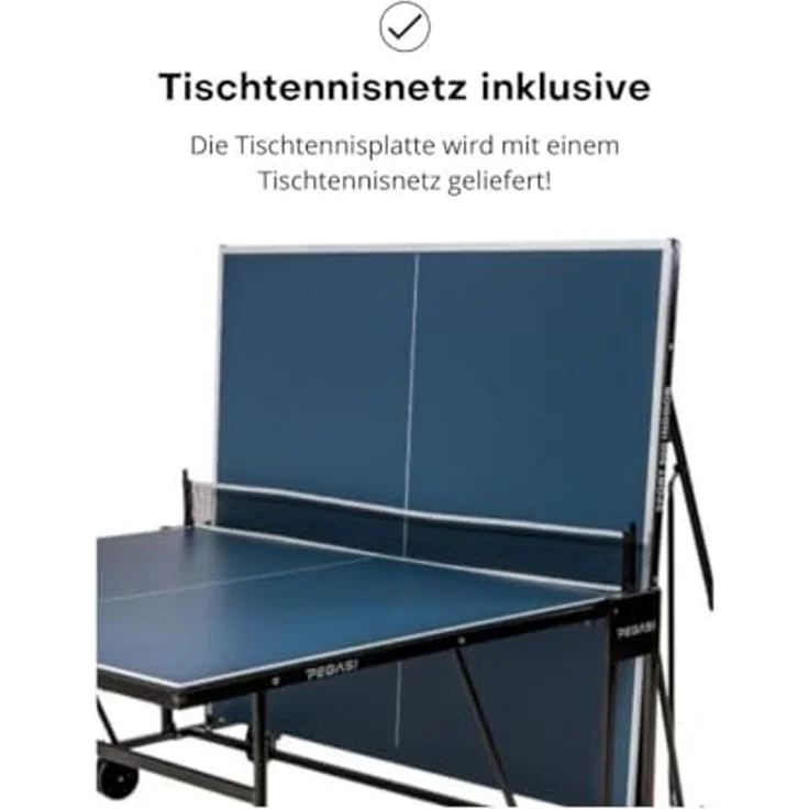 Tischtennisplatte Pegasi 500 Indoor Blau – Bild 5