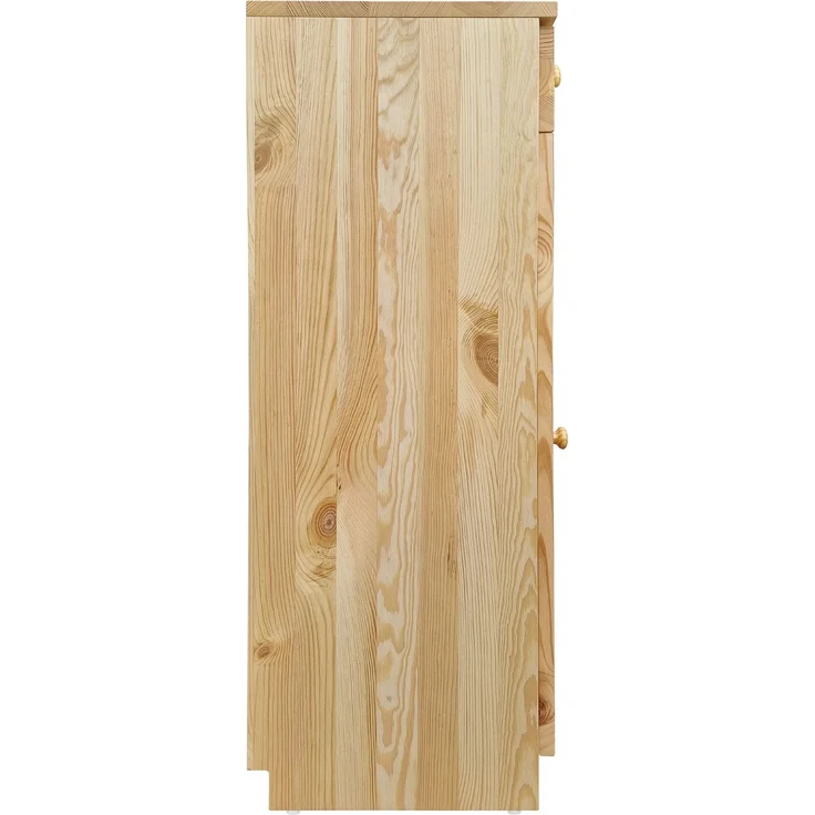 Garderobenschrank Schuhschrank Flurkommode Badmöbel 100x37x40 Kiefer oder weiß Massivholz V-90.51-04Kiefer – Bild 10