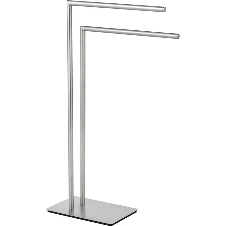 WENKO Handtuchständer Recco, 2 Armiger Kleiderständer mit schwerer Bodenplatte