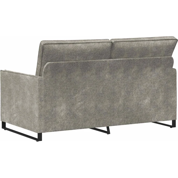 vidaXL 2-Sitzer Sofa Hellgrau 150 x 81 x 82 cm Kunstwildleder 42040996 – Bild 4