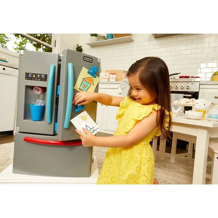 little tikes 651427E7C First Fridge - Interaktiver & Realistischer Kühlschrank - Mit Licht & Geräuschen - Schein-Spielgerät für Kinder – Bild 4