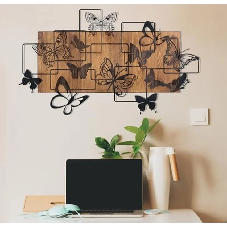 Wallity 'Legendary' Dekoratives Wandaccessoire aus Holz, Schwarznuss, 42,5 x 73 cm – Bild 2