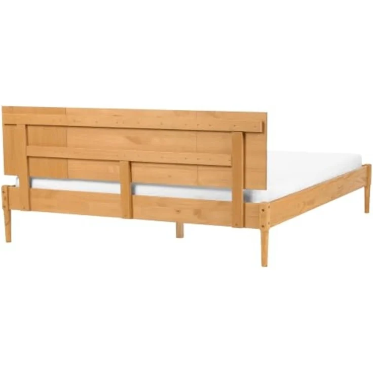 Schlafzimmer Set Kiefernholz AMBAZAC 180 x 200 cm Hellbraun – Bild 6