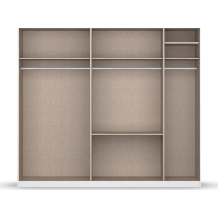 OTTO home Drehtürenschrank Kleiderschrank Schrank Garderobe Wäscheschrank CHALLENGER (Breiten 181/226 cm, Höhen 197/210 cm) mit Spiegeltüren und geräumigen Schubladen MADE IN GERMANY – Bild 3