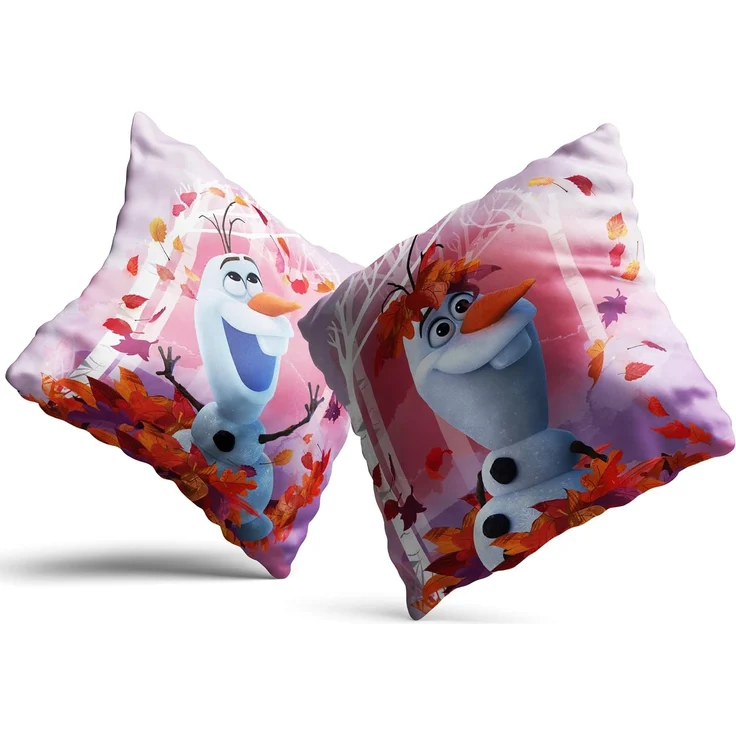 BERONAGE Dekokissen Frozen Die Eiskönigin Kissen Olaf Summer 40x40 cm Kuschelkissen, passend zur Bettwäsche, ideal für Sofa, Couch, Kinder-Bett, Auto – Bild 7
