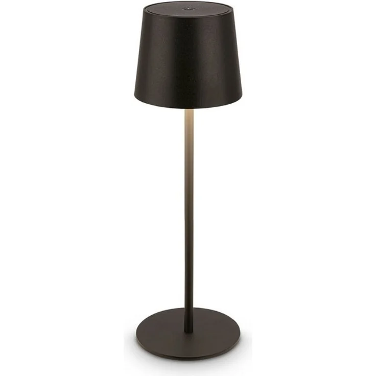 BRILONER - LED Tischlampe kabellos IP44 mit Touch, dimmbar, Akku & Lichtquelle tauschbar, Nachttischlampe, Leselampe, LED Lampe, Campinglampe, Tischleuchte, Akkulampe, Outdoor, 11x34,5 cm, Schwarz – Bild 4