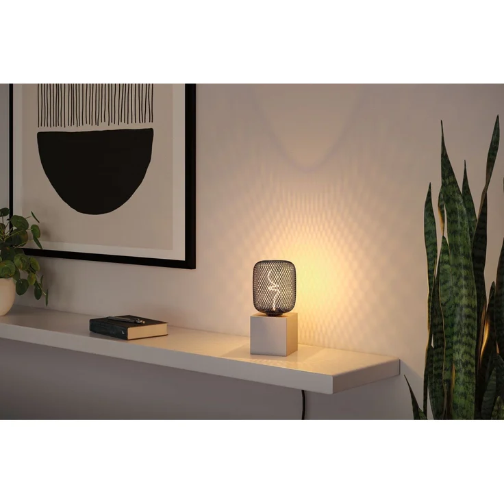 Paulmann 29262 LED Lichtquelle Zyl Metallic Glow E27 Goldlicht schwarz dimmbar – Bild 2