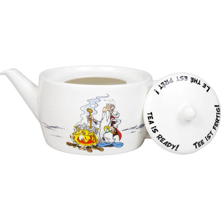 KÖNITZ 1152633041 Teekanne Miraculix, Asterix & Obelix Tee ist fertig - 1400 ml, mit Deckel und Sieb / Kanne – Bild 4
