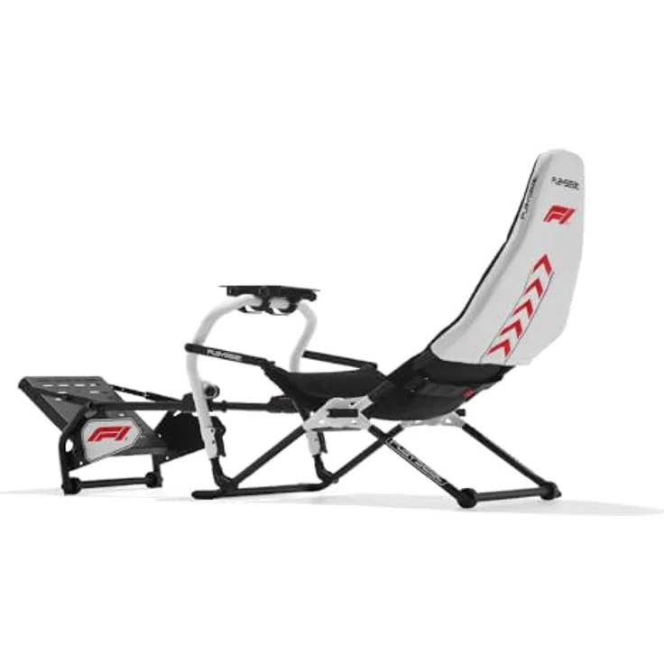 Playseat Challenge DD - F1® Edition Sim-Racing-Cockpit, klappbarer Rahmene aus hochkohlenstoffhaltigem Stahl, ergonomische Körperunterstützung, Schwarz – Bild 2