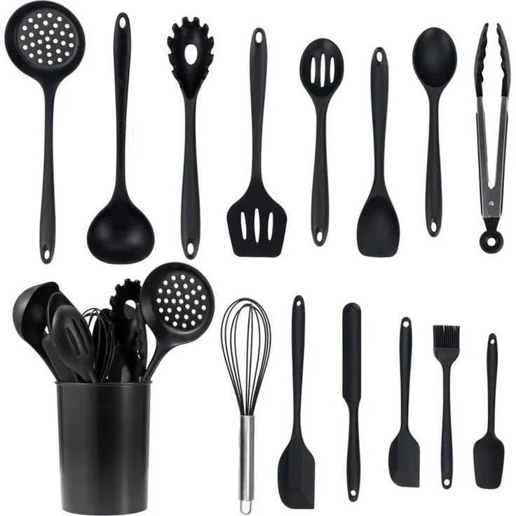 Youyijia Küchenorganizer-Set 15-teiliges Silikon Küchenutensilien Set – Bild 1