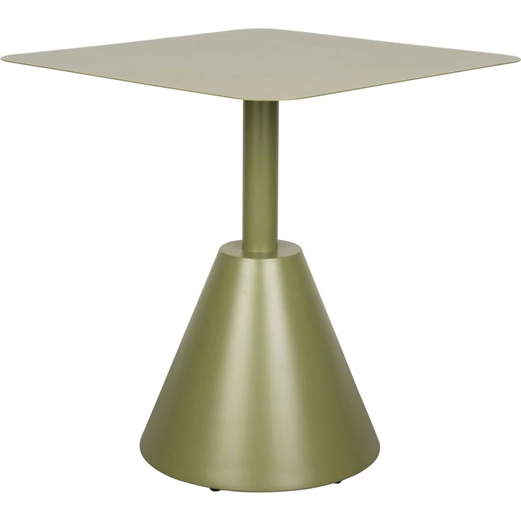 Bistrotisch Fabby, Grün aus Metall, quadratisch für Garten & Terrasse 70x70x76 cm – Bild 5