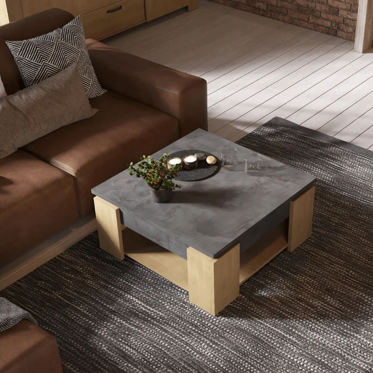 Calicosy Couchtisch L80 cm - AUSTIN - Helles Holz – Bild 7