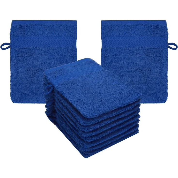 Betz Waschhandschuh 10-tlg. PREMIUM Größe 16x21 cm, Baumwolle (Set, 10-St), 100% baumwolle – Bild 1