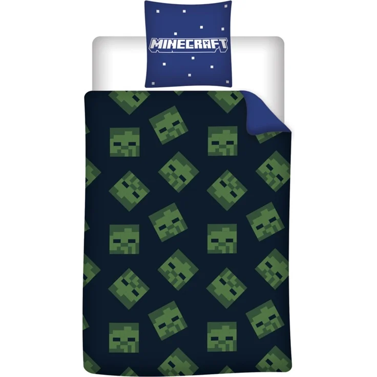 Minecraft Bettwäsche Set 140 × 200 cm mit Kissenbezug 65x65 cm – Bild 2