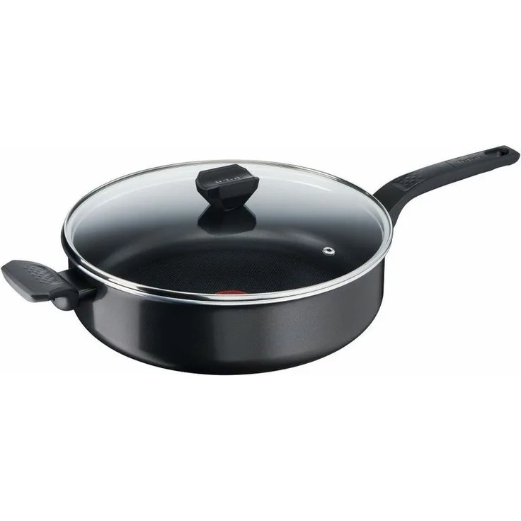 Tefal Easy Cook & Clean Schmorpfanne mit Antihaftbeschichtung, Schwarz, 28cm