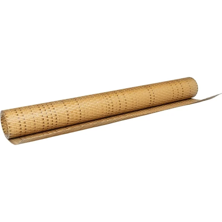 vidaXL Balkon-Sichtschutz Hellbraun 400x90 cm Poly Rattan 156269 – Bild 5