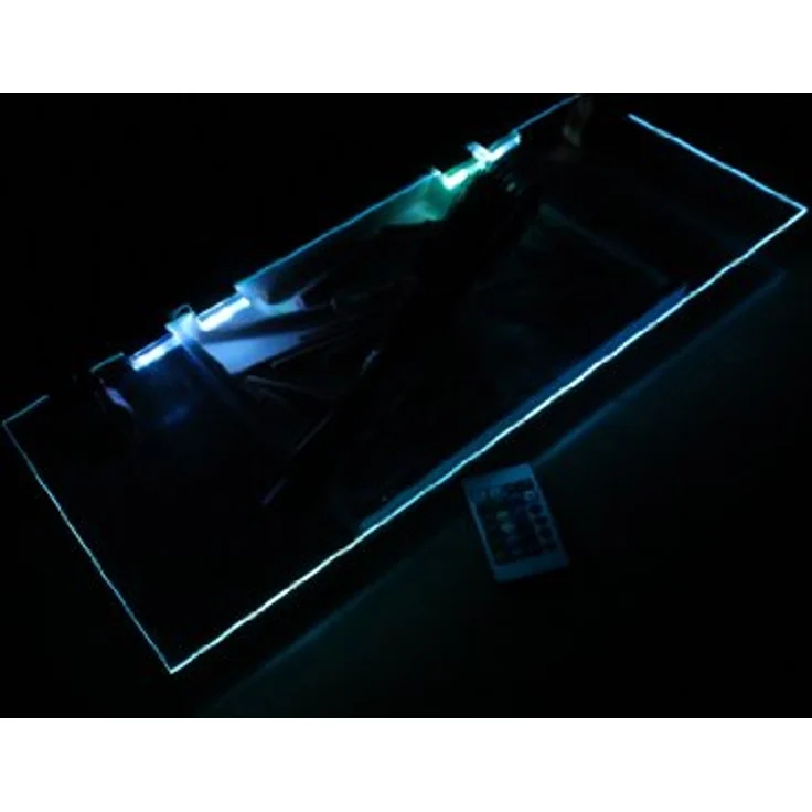 TRANGO LED Glaskantenbeleuchtung, 6er Set RGB Farbwechsel LED Glaskantenbeleuchtung 5022-06 inkl. Fernbedienung Schrankbeleuchtung I Glasbodenbeleuchtung I Vitrinenbeleuchtung, LED Clips I Möbelbeleuchtung – Bild 8