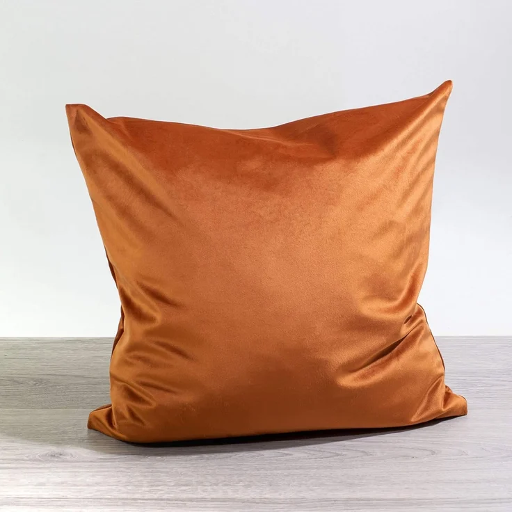 Kissen Deko von Lysel - kupfer Samtia 40x40 Polyester kissenbezug Dekokissen – Bild 1