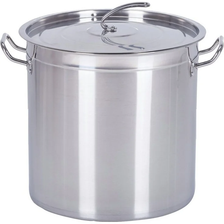 HOOZ Suppentopf Kochtopf Gastronomie Suppentopf Groß 10-170 Liter für alle Herdarten, Edelstahl (Großer 15 L Edelstahltopf mit Deckel, induktionsgeeignet, inkl. Deckel und Messskala), Großvolumiger Topf XXL – ideal für Gastro, Einkochen & große Mengen – Bild 5