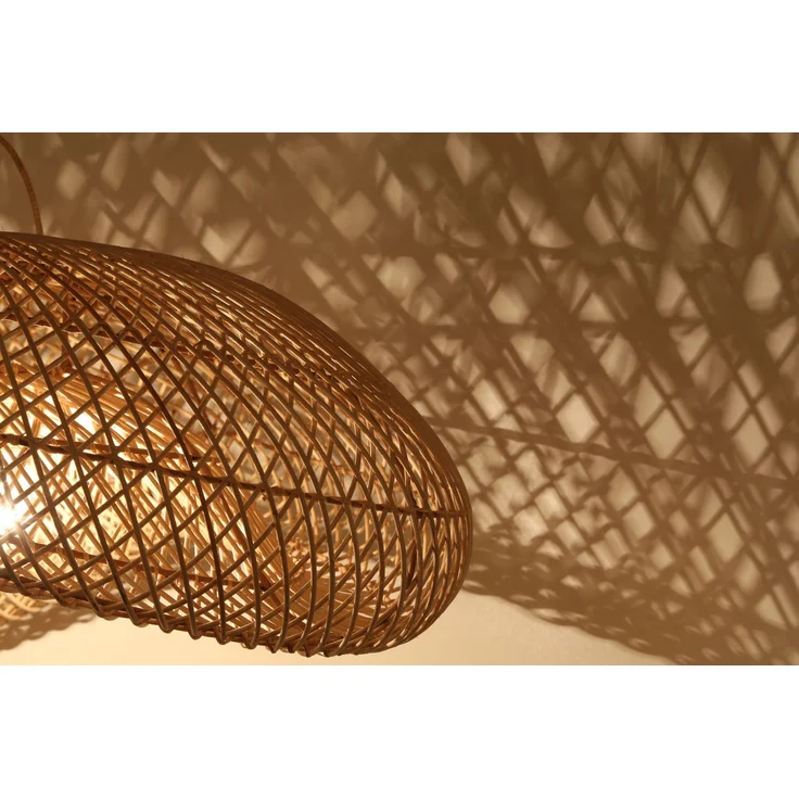 Rattan Lampe Luna L – Bild 3