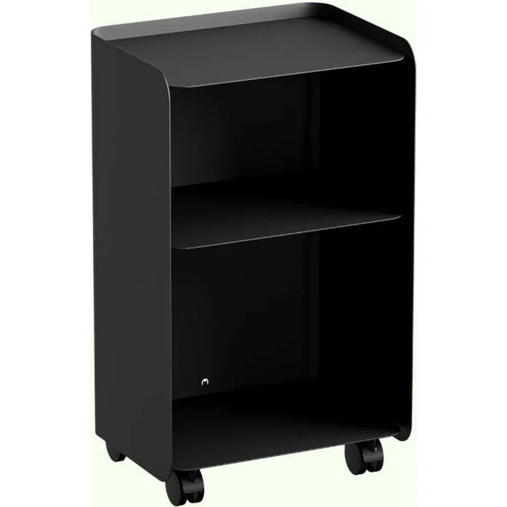 Rollcontainer JUNO, 40 x 30 x 67,5 cm, schwarz, modern – Bild 2