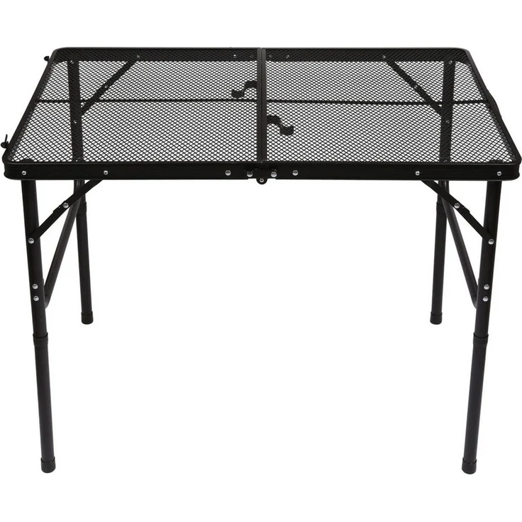Sarcia. eu Campingtisch Klappbarer Campingtisch schwarz, höhenverstellbar 90x60x40/70 cm – Bild 2