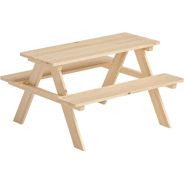 Bellabino 'Inny' Sitzgarnitur für Kinder, Kiefer massiv, natur unbehandelt, 50x83x89 cm, Kindersitzgarnitur für 4 Personen, ab 2 Jahren – Bild 10