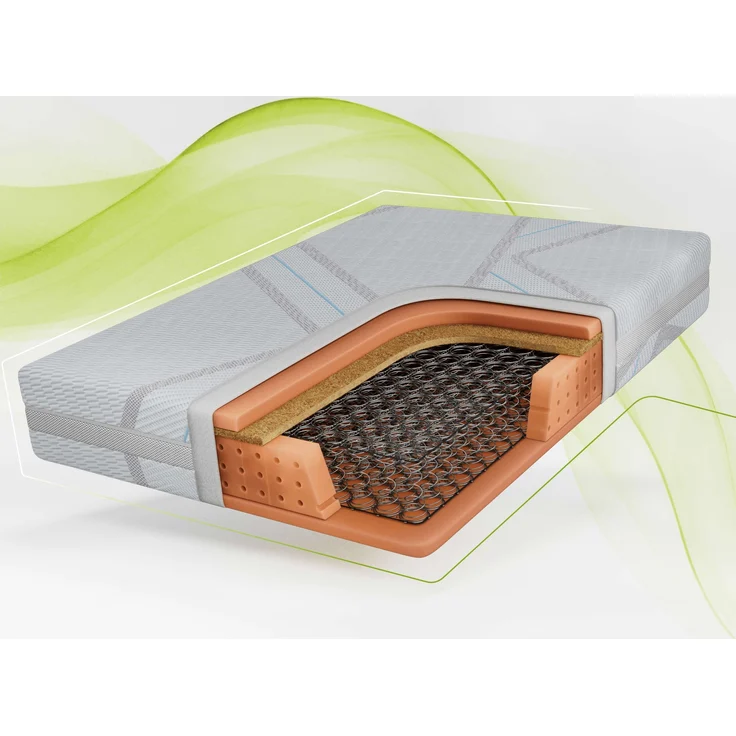 Bonellfederkernmatratze mit Kokos, Komfortschaum & gleichmäßiger Druckverteilung – robust & atmungsaktiv – Härtegrad H3/H4 – 180 x 200 cm – NOVA – APRI – Bild 1