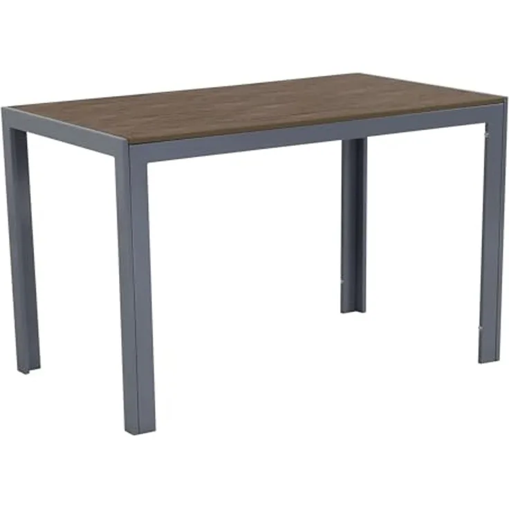 Gardissimo Garten-Esstisch "Calor", silber / grau, 120 x 70 x 75,5 cm